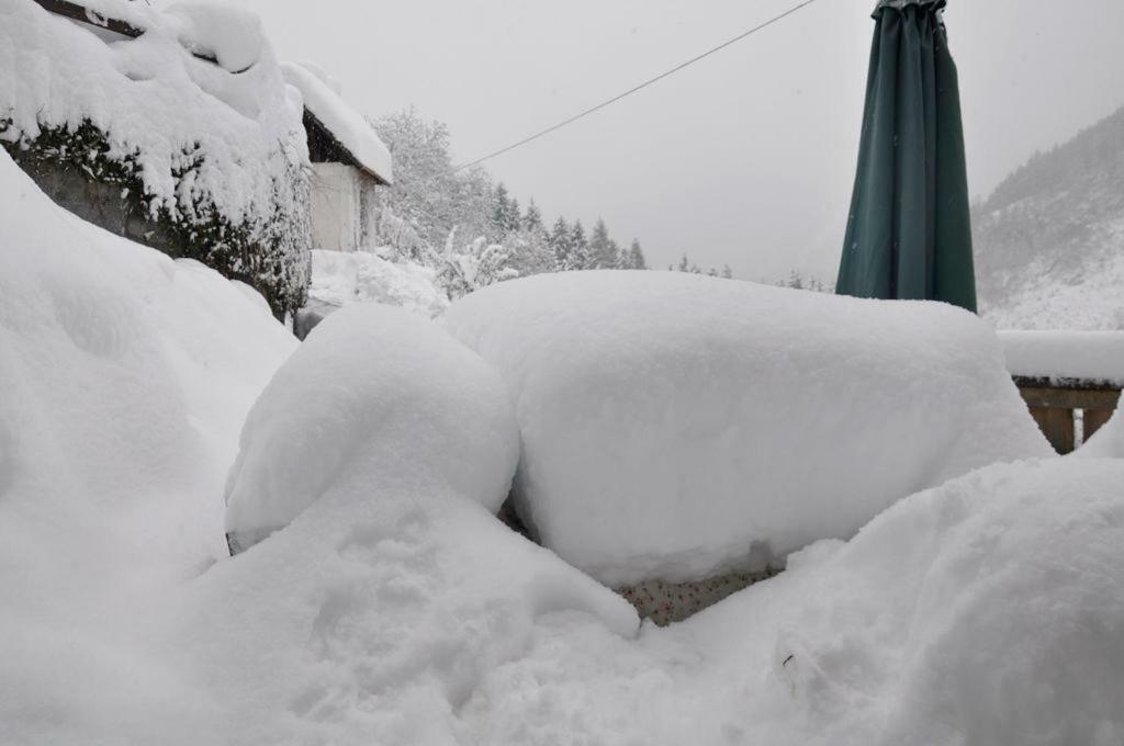 Romantische Ferienhütte Ennstaler Nat Kalkalpen bis 6 Personen Kleinreifling Exterior foto